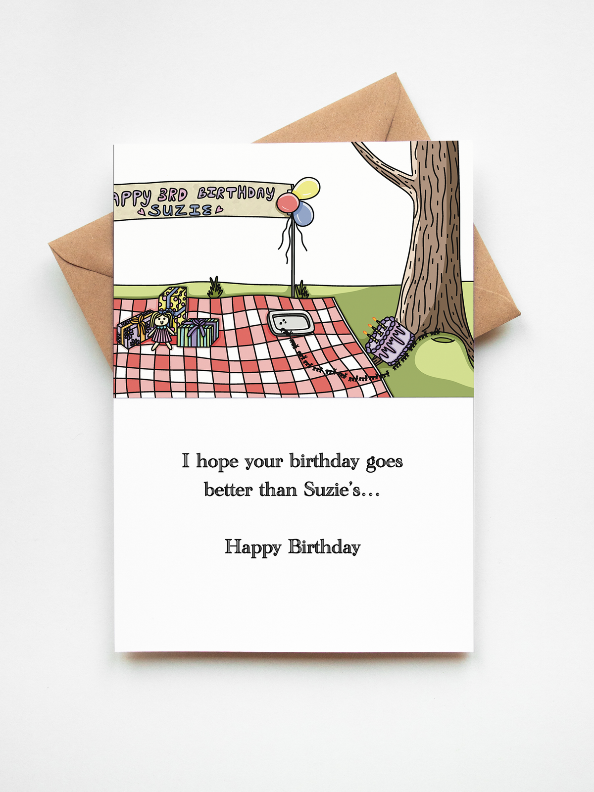 "Ant Party" Birthday Card
