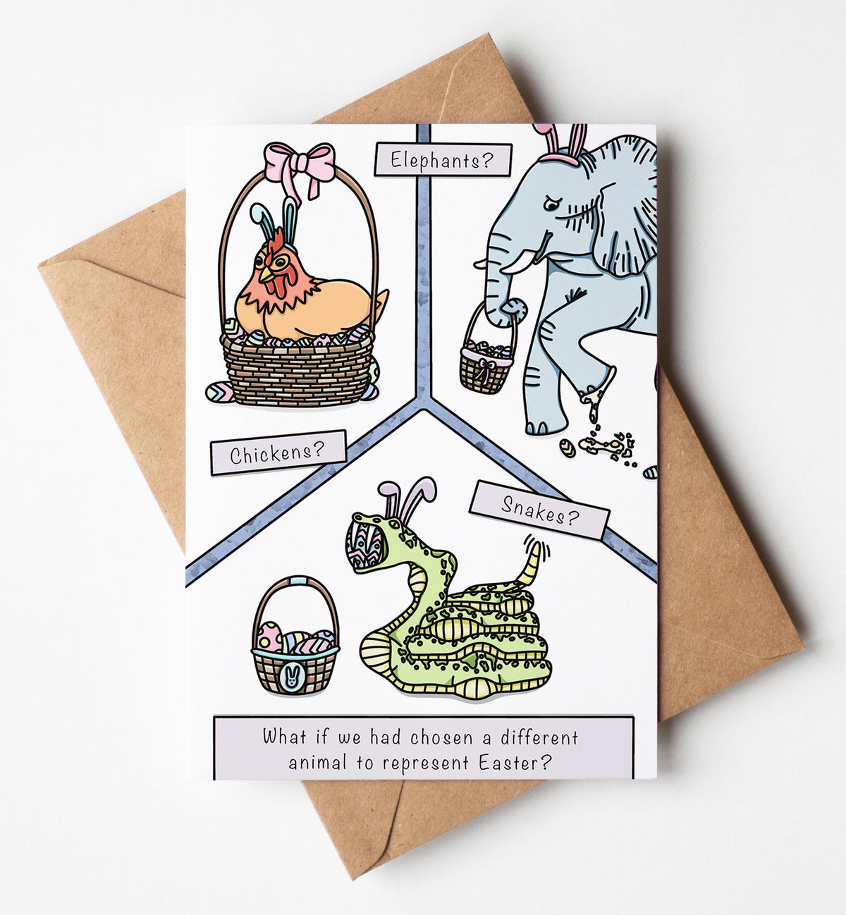 "Easter Animals" Easter Card