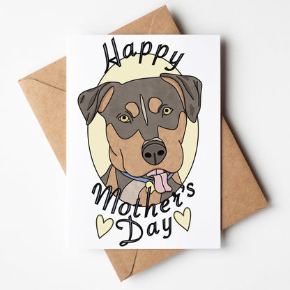 "Dog Mom" Mother's Day Card for Dog Moms