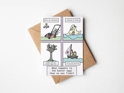 "Lost Eggs" Funny Easter Card - Lost Easter Eggs